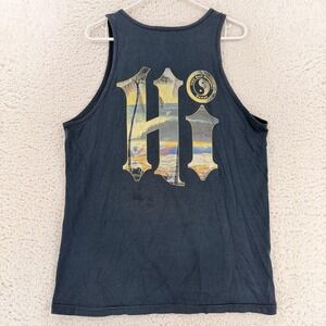 T&C Surf Designs Shirt Mens Large Blue HI Hawaii Yin Yang Tank Top Surf Graphic